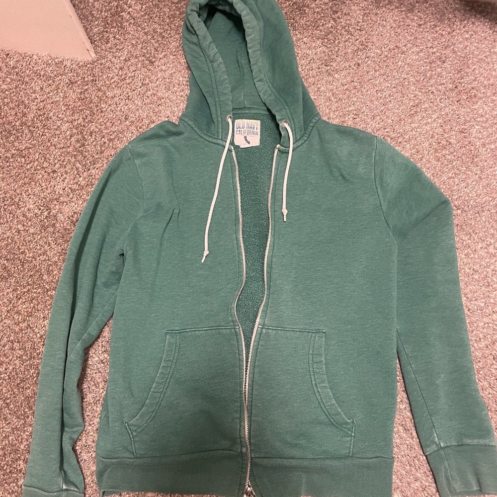 Old Navy Green Small Zip Hoodie